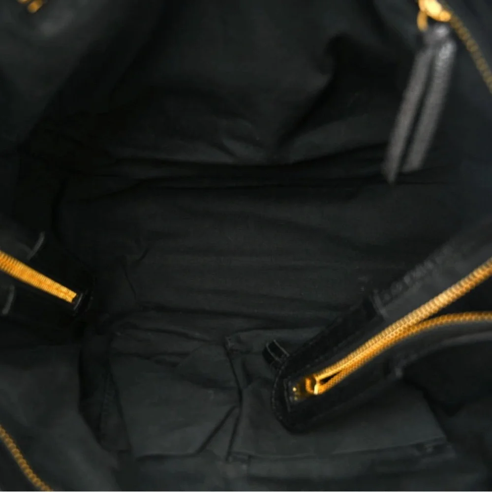 Auth Balenciaga Medium City Bag Black Gold Metallic Edge Chèvre leather LIKE NEW - Picture 9 of 11